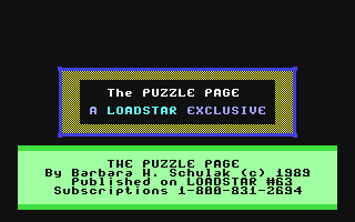 The Puzzle Page #063 — sstitle (WOR)