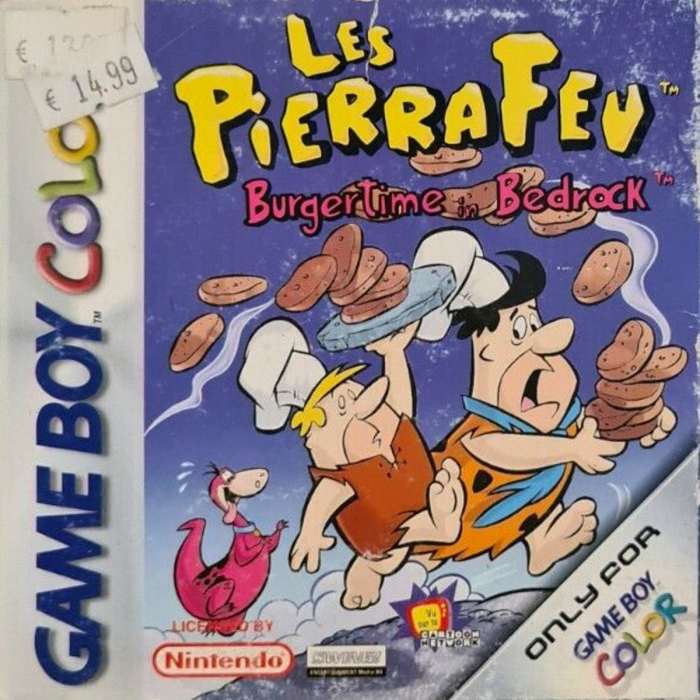 The Flintstones : Burgertime in Bedrock — box-2D (FR)
