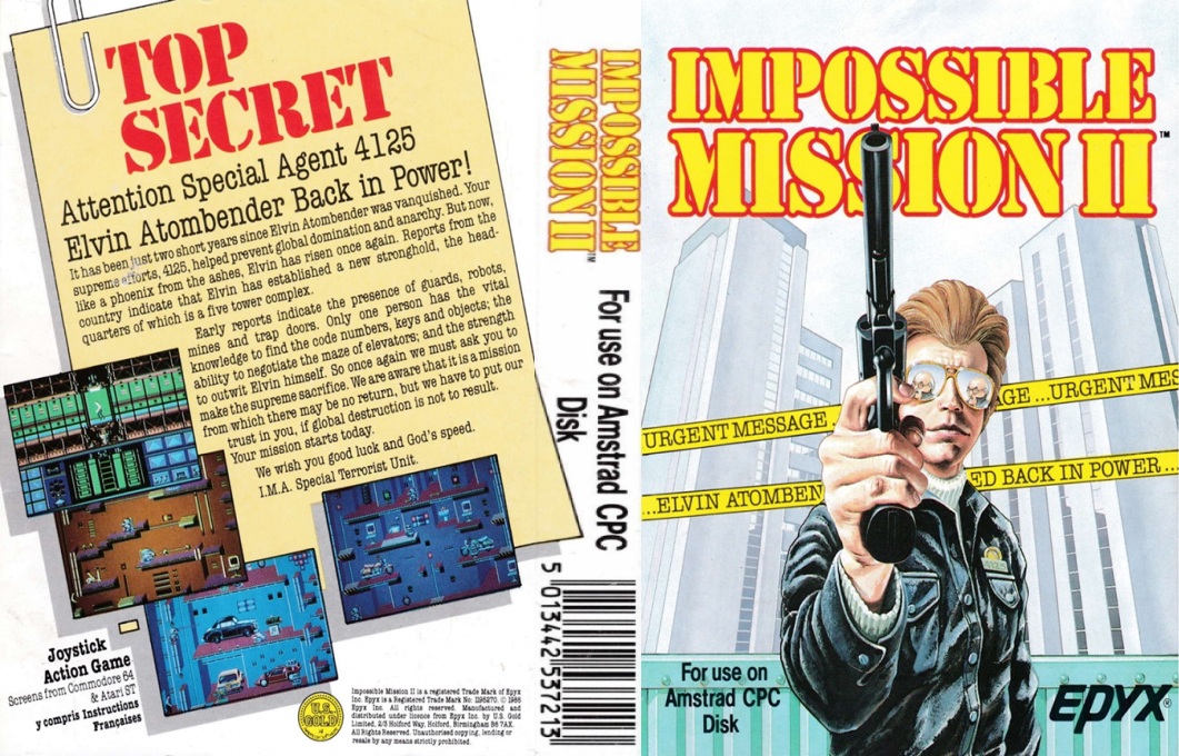 Impossible Mission 2 — box-texture (EU)