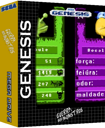 Guerra dos Monstros — box-3D (SS)