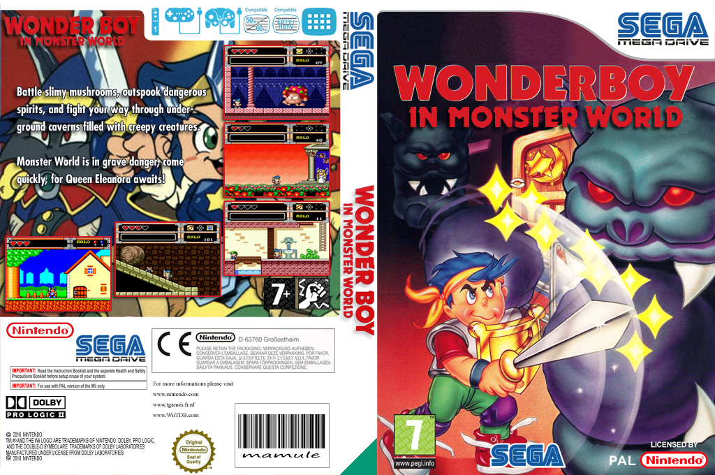 Wonder Boy In Monster World — box-texture (EU)
