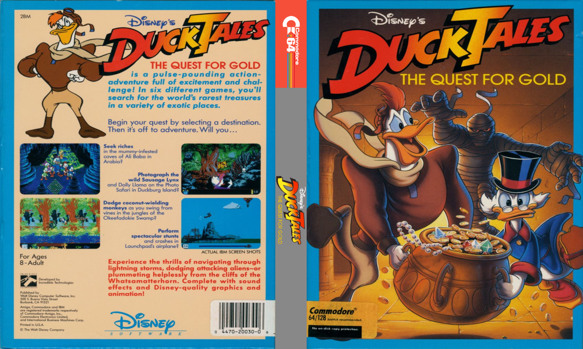 Duck Tales - The Quest for Gold — box-texture (US)