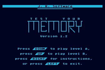 Test Your Memory — sstitle (WOR)