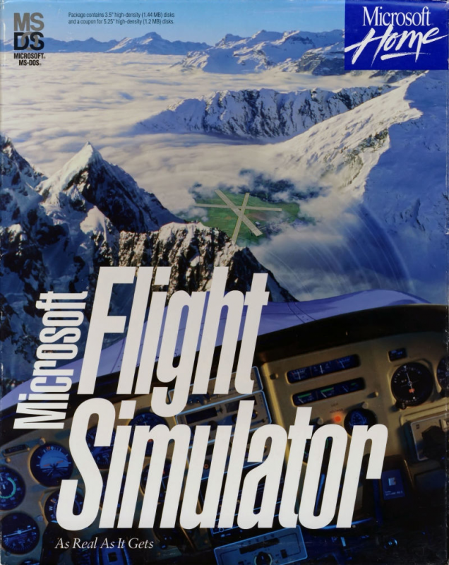 Microsoft Flight Simulator 5.0 box art