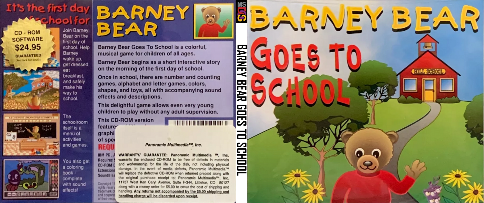 Barney Bear Goes To School — box-texture (CUS)