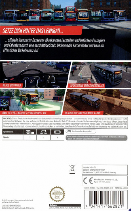 Bus Simulator - City Ride — box-2D-back (DE)