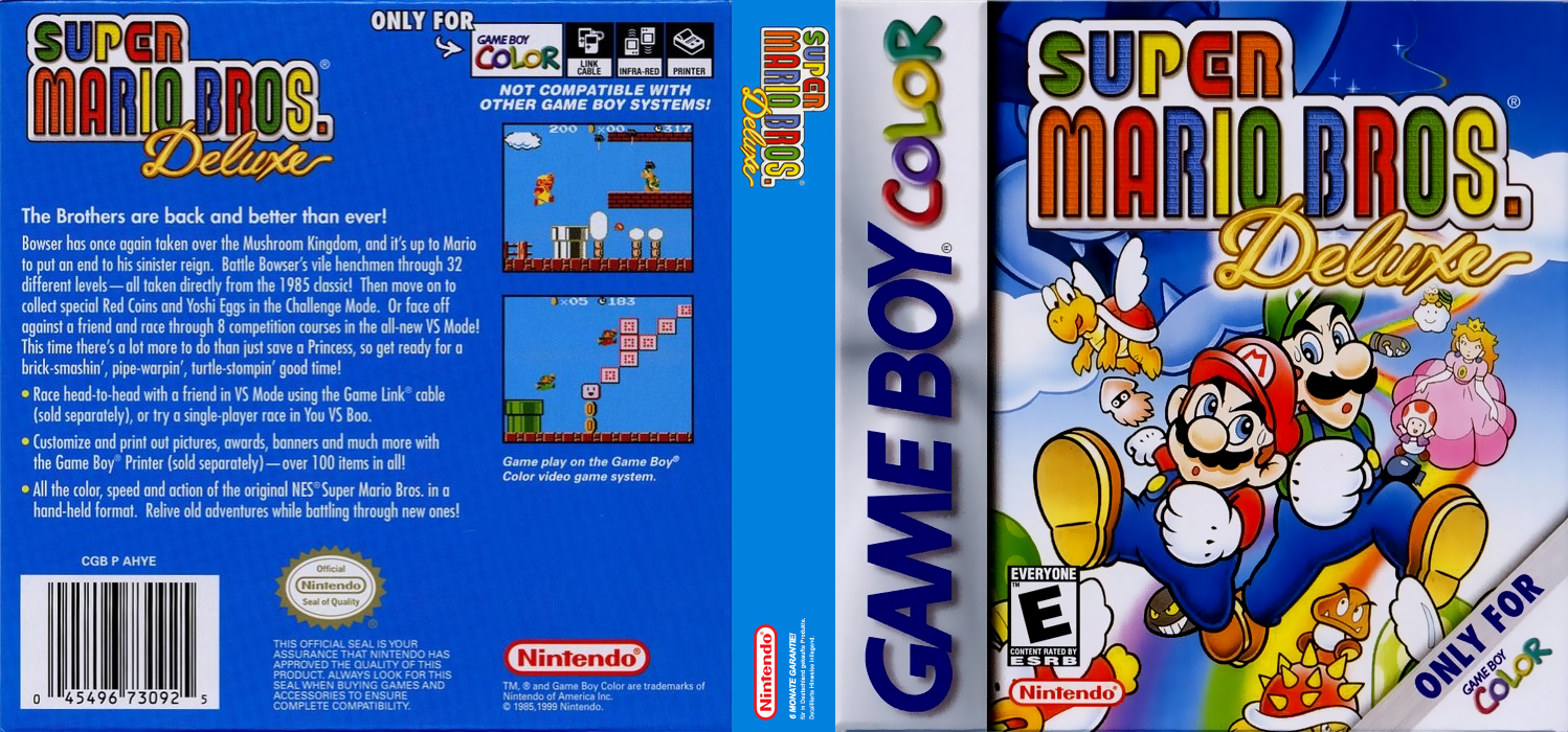 Super Mario Bros. Deluxe — box-texture (US)