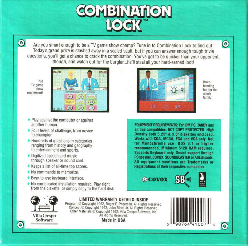 Combination Lock — box-2D-back (US)