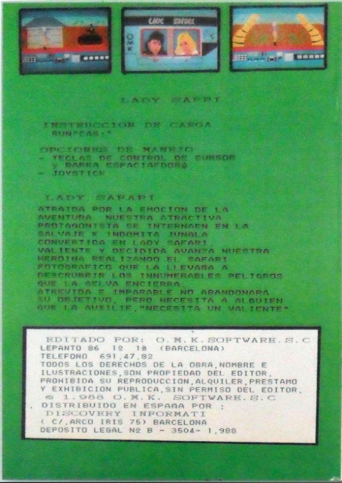 Lady Safari — box-2D-back (SP)