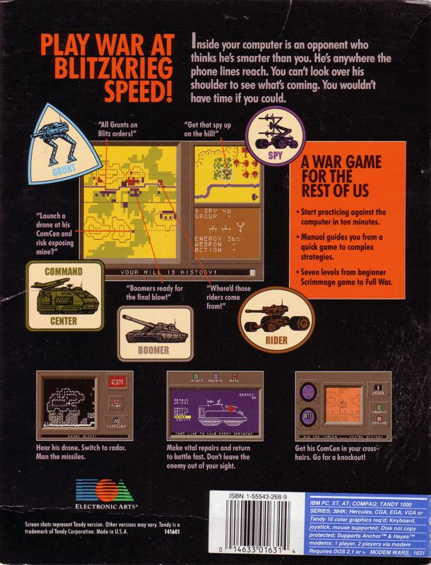Modem Wars — box-2D-back (US)