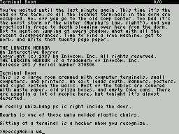 Lurking Horror, The - An Interactive Horror — ss (WOR)