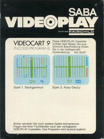 Videocart-11 - Backgammon, Acey-deucey — box-2D-back (DE)