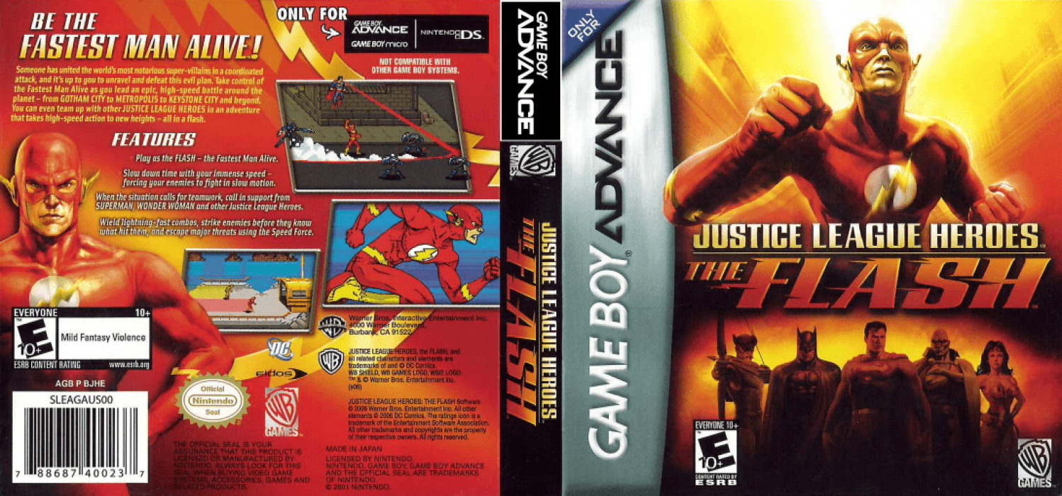 Justice League Heroes - The Flash — box-texture (US)