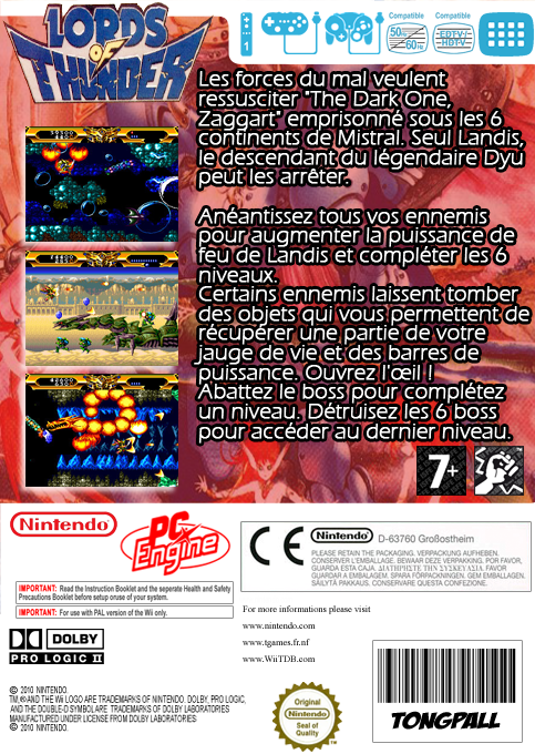 Lords Of Thunder — box-2D-back (FR)