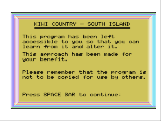 Kiwi Country - South Island — sstitle (WOR)
