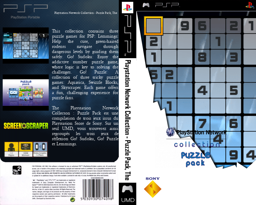 PlayStation Network Collection - Puzzle Pack — box-texture (SS)