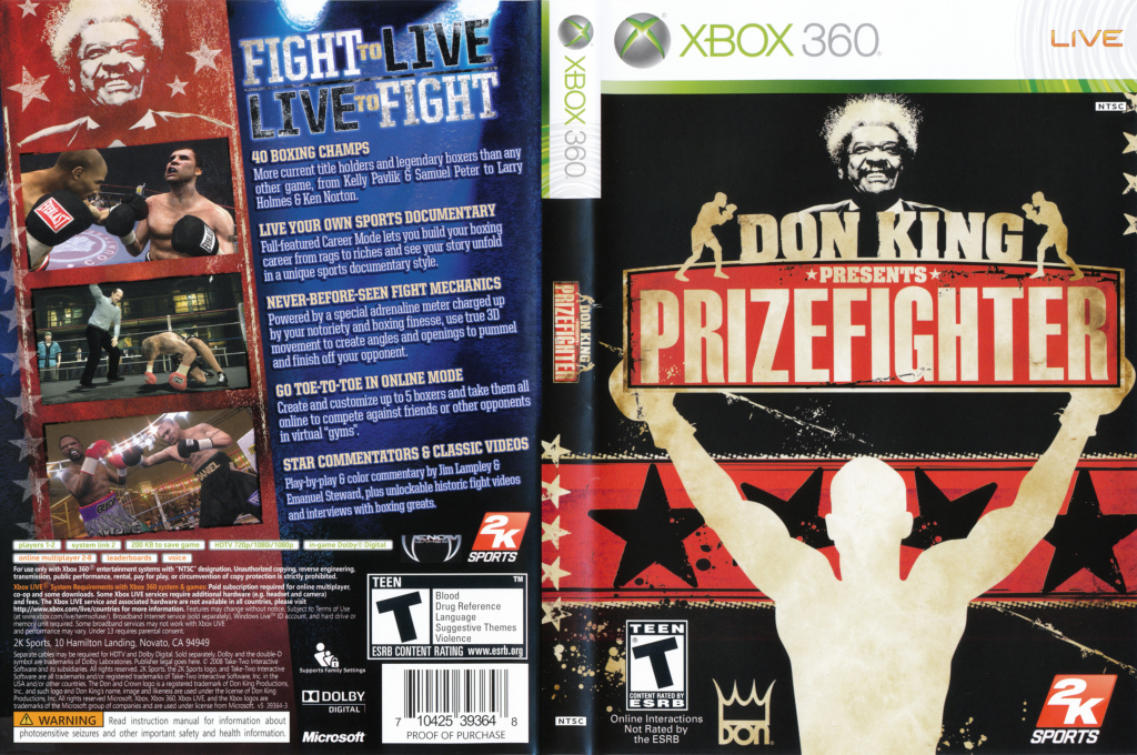 Don King Presents - Prizefighter — box-texture (US)