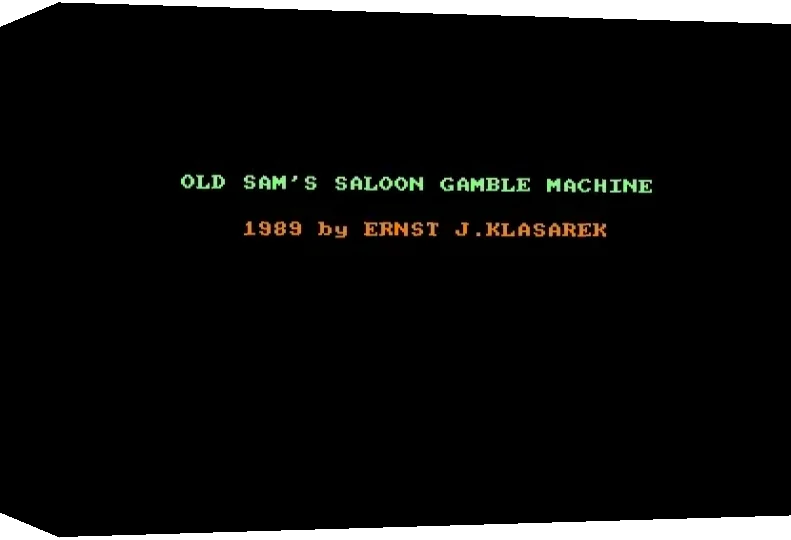 Old Sam's Saloon Gamble Machine — box-3D (WOR)