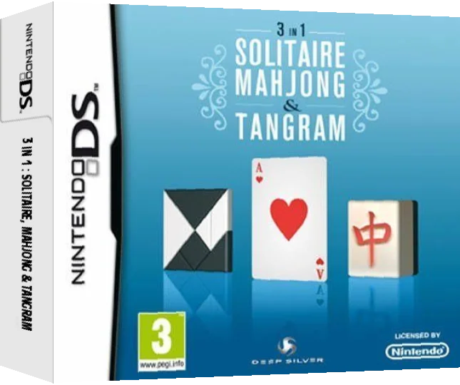 3 in 1 - Solitaire, Mahjong & Tangram — box-3D (EU)