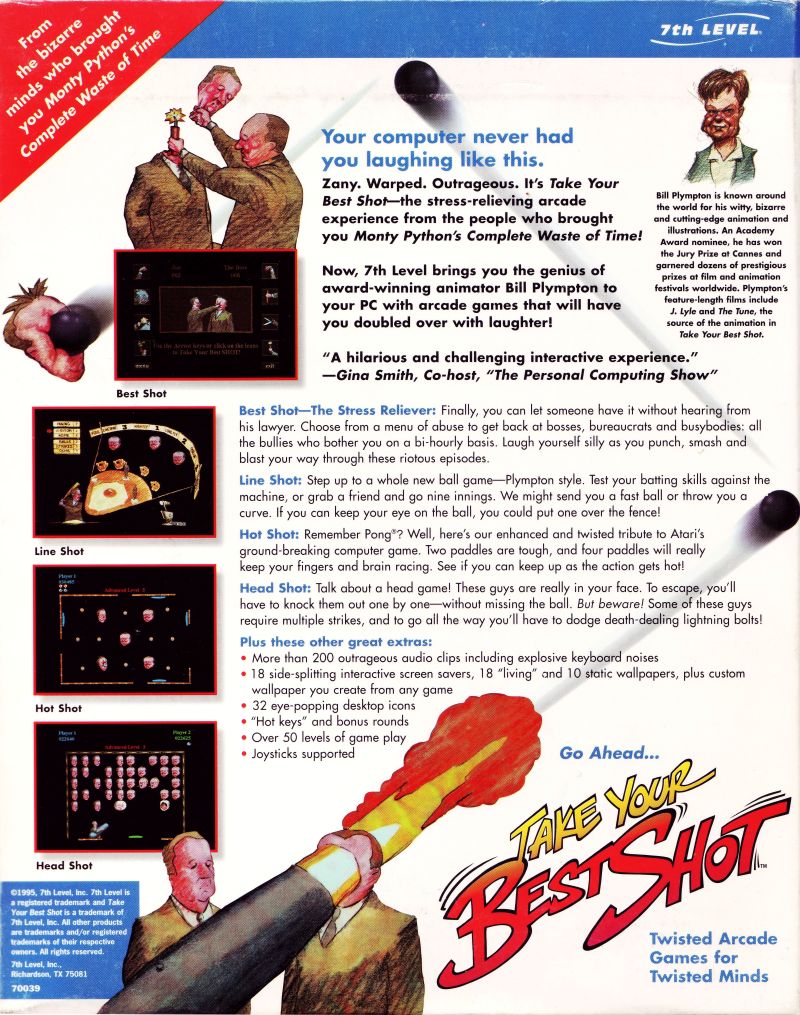 Take Your Best Shot — box-2D-back (US)