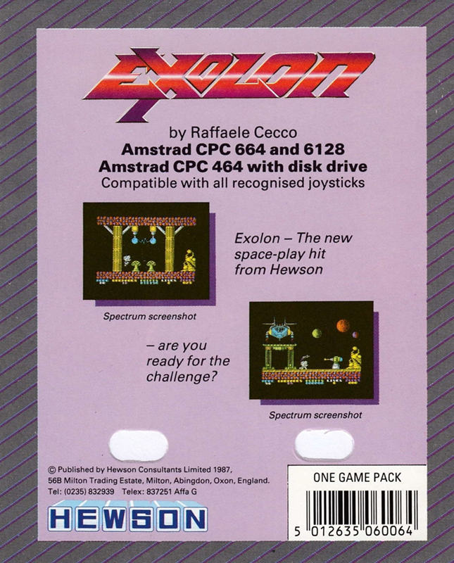 Exolon — box-2D-back (EU)