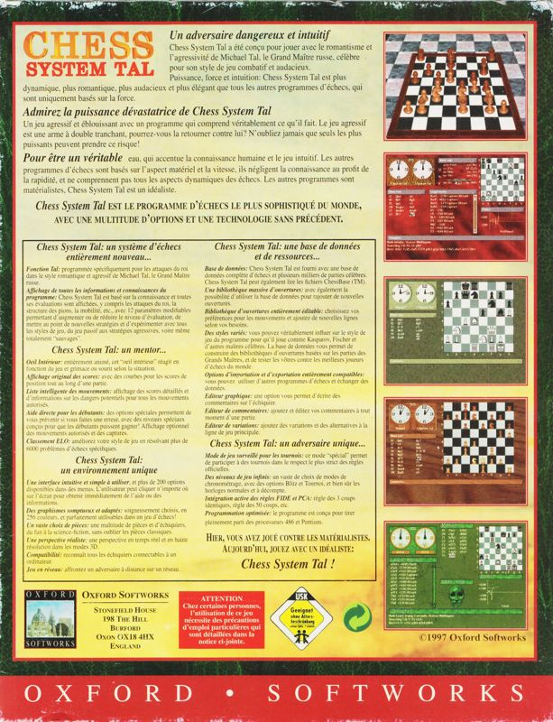 Chess System Tal — box-2D-back (EU)