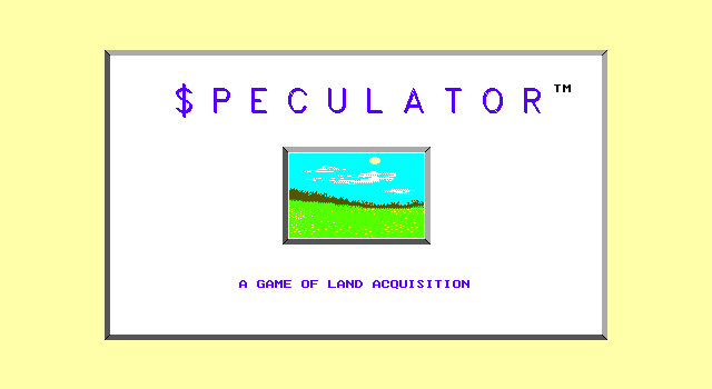 Speculator — sstitle (WOR)