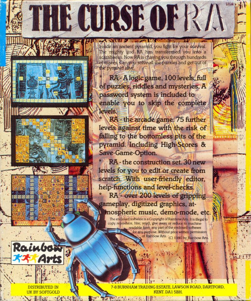 Curse Of Ra, The — box-2D-back (EU)
