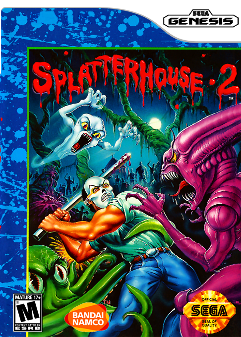 Splatterhouse 2 box art