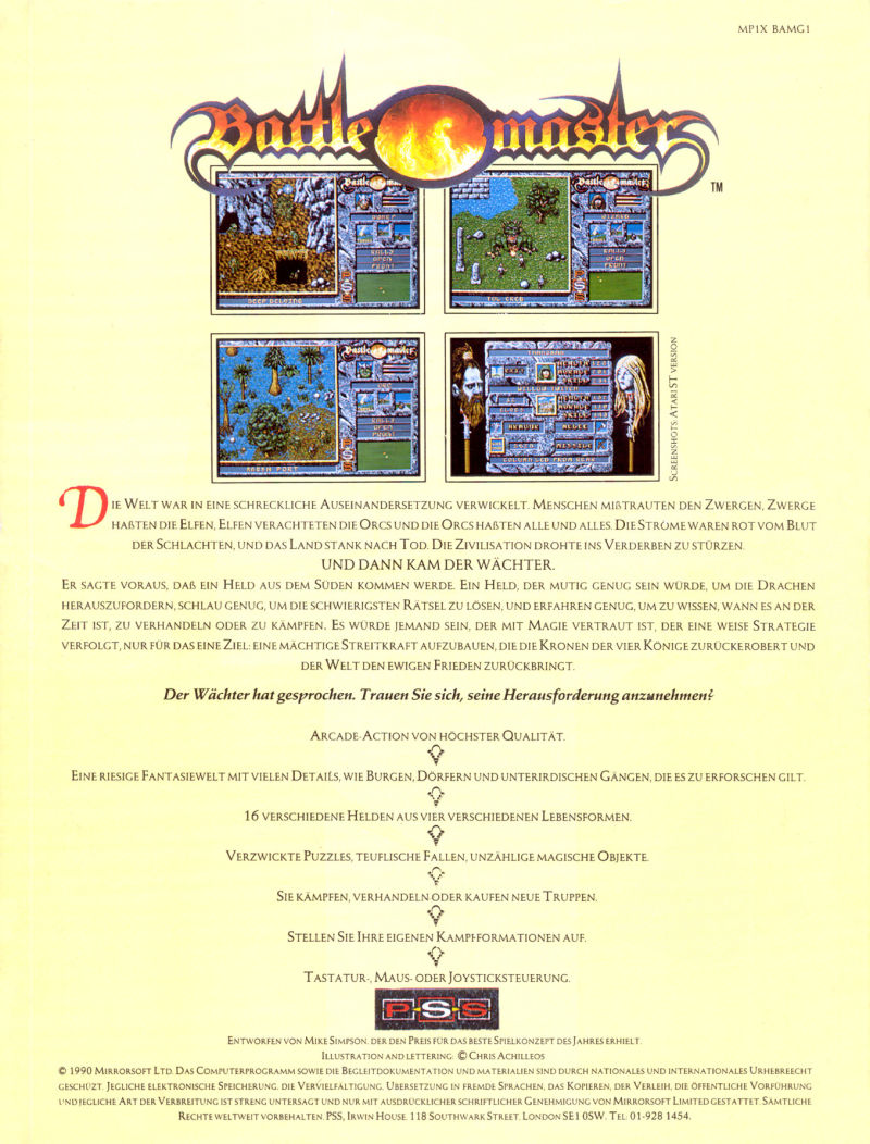 Battle Master — box-2D-back (DE)