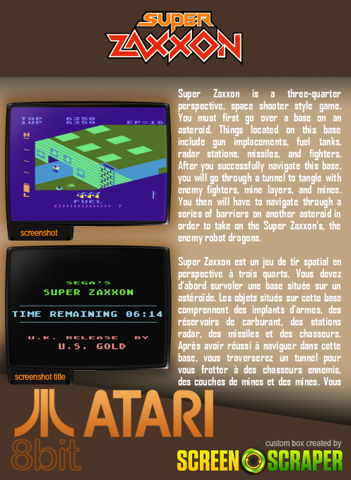 Super Zaxxon — box-2D-back (SS)