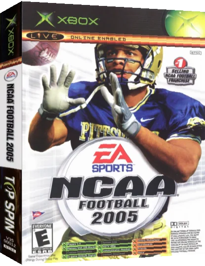NCAA Football 2005 & Top Spin — box-3D (US)