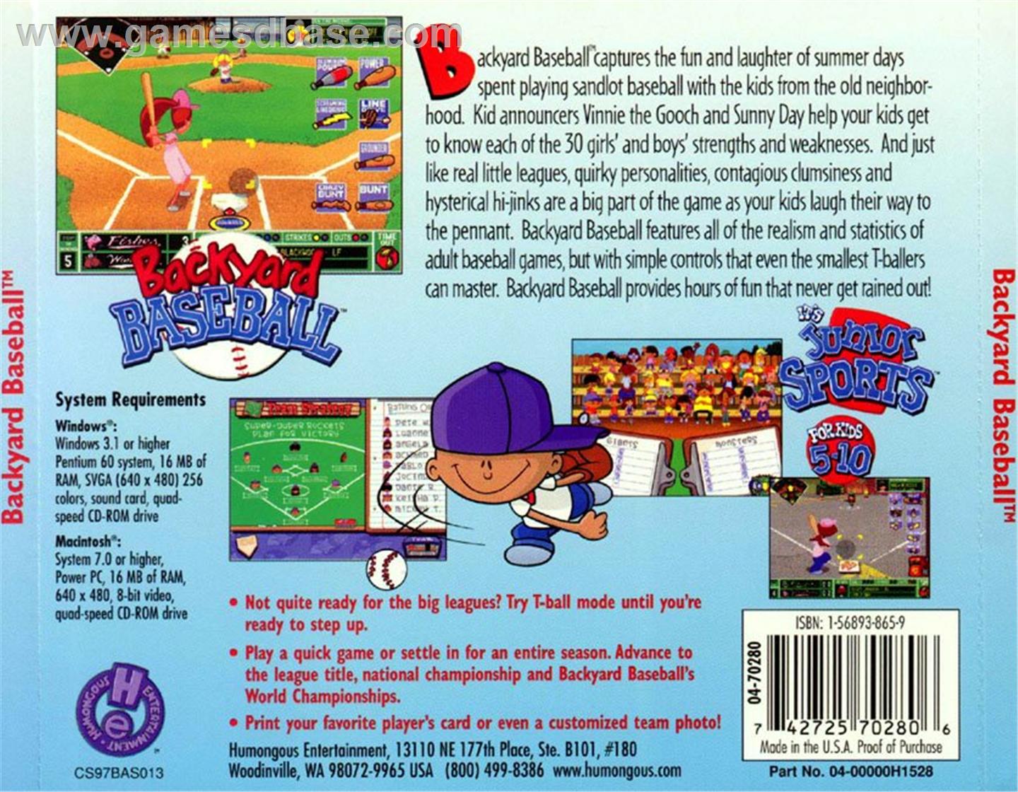 Backyard Baseball — box-2D-back (US)