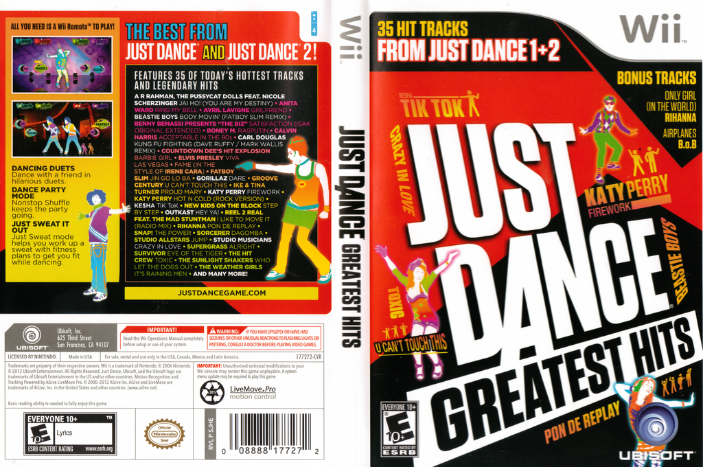 Just Dance - Greatest Hits — box-texture (US)
