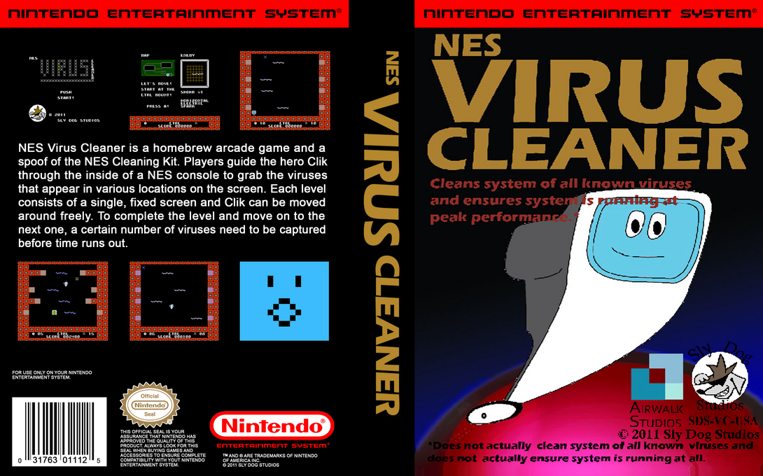 Nes Virus Cleaner — box-texture (US)