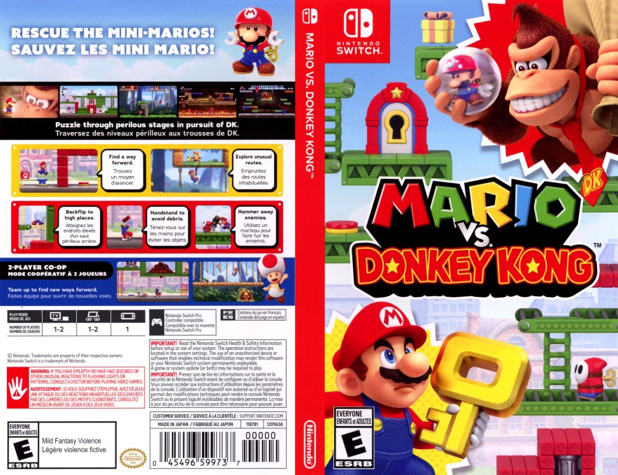Mario vs. Donkey Kong — box-texture (US)