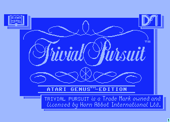 Trivial Pursuit - Atari Genus-edition — sstitle (WOR)