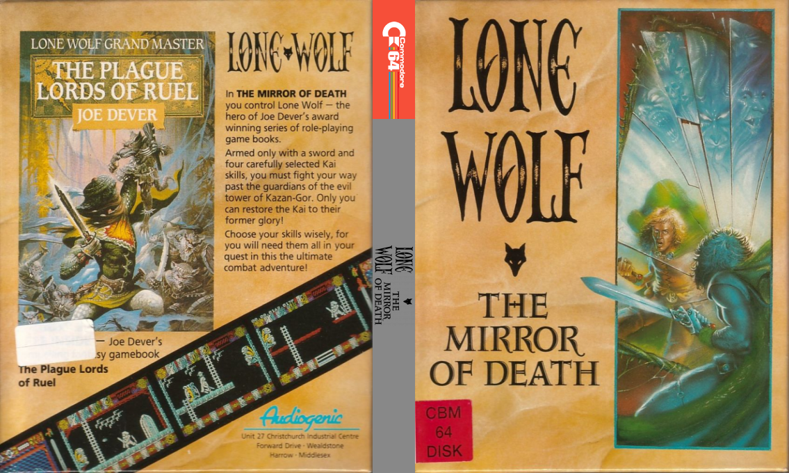 Lone Wolf - The Mirror Of Death — box-texture (EU)
