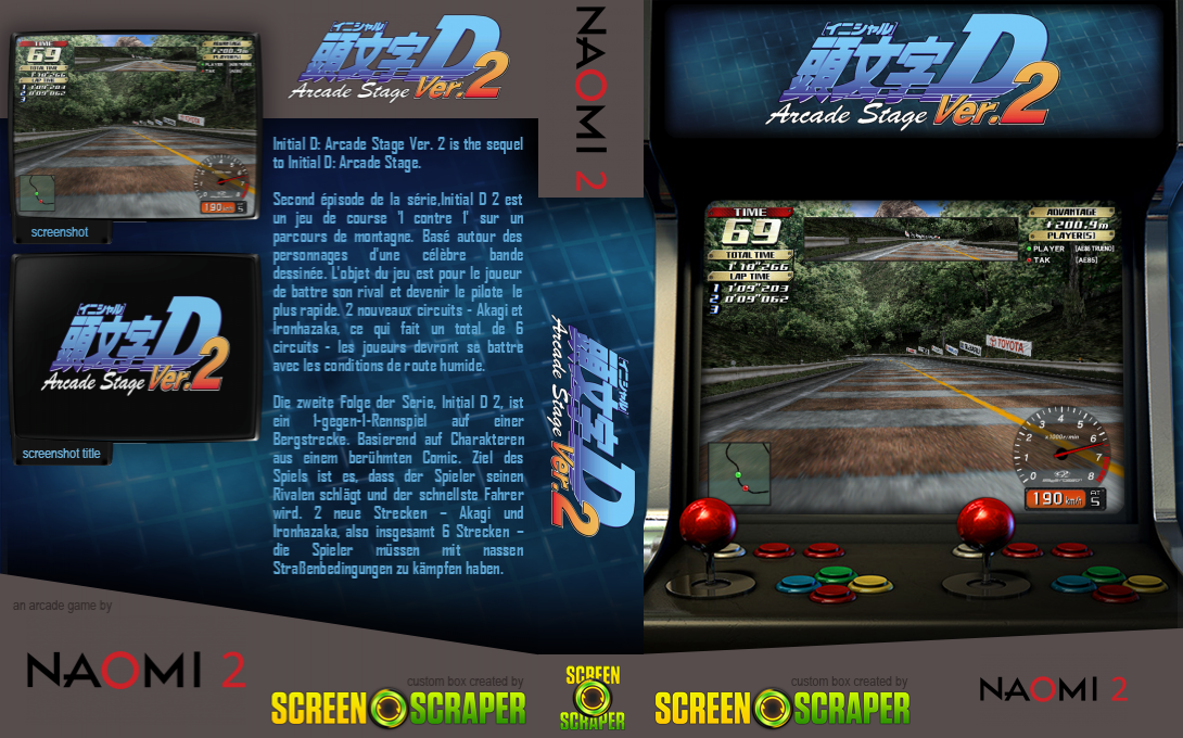 Initial D: Arcade Stage Ver. 2 — box-texture (SS)