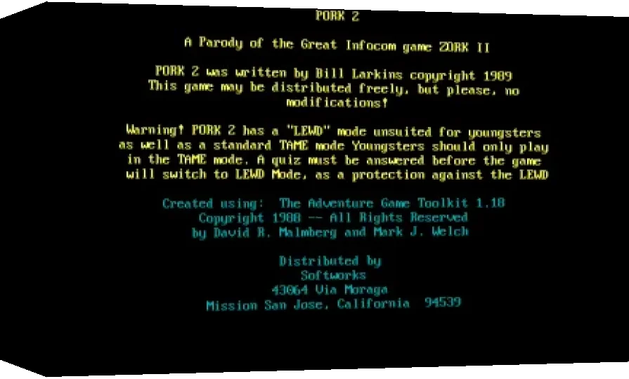 Pork II : The Gizzard Of Showbiz — box-3D (WOR)