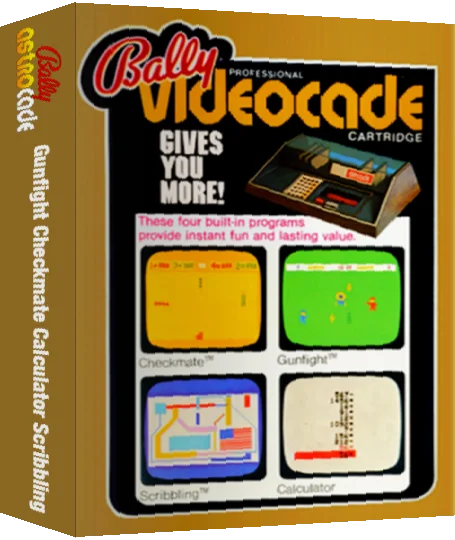 Gunfight / Checkmate / Calculator / Scribbling — box-3D (WOR)