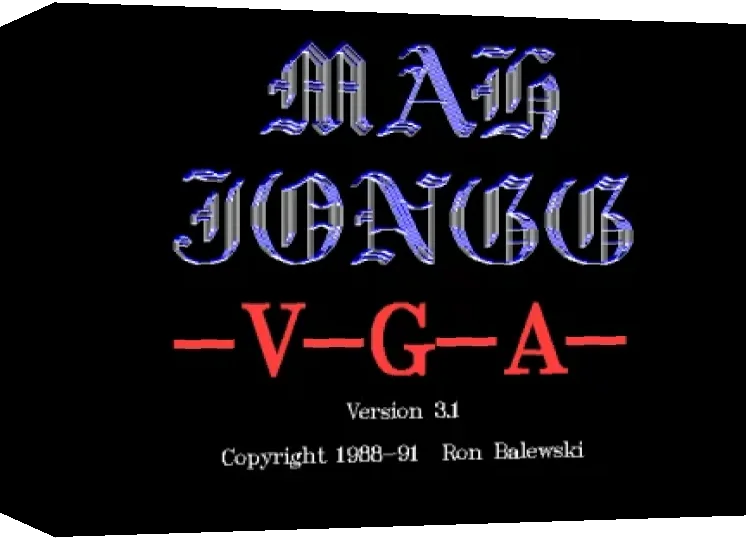 Mah Jongg : V- G- A- — box-3D (WOR)