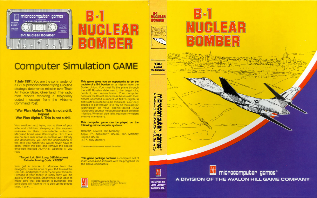 B-1 Nuclear Bomber — box-texture (US)