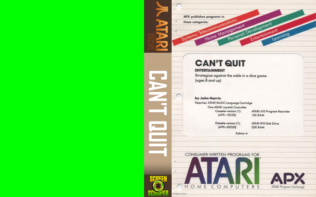 Can't Quit — box-texture (US)