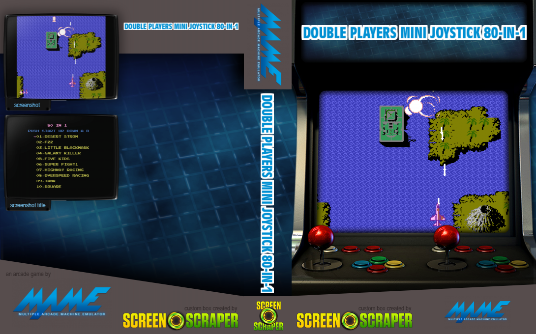 Double Players Mini Joystick 80-in-1 — box-texture (SS)