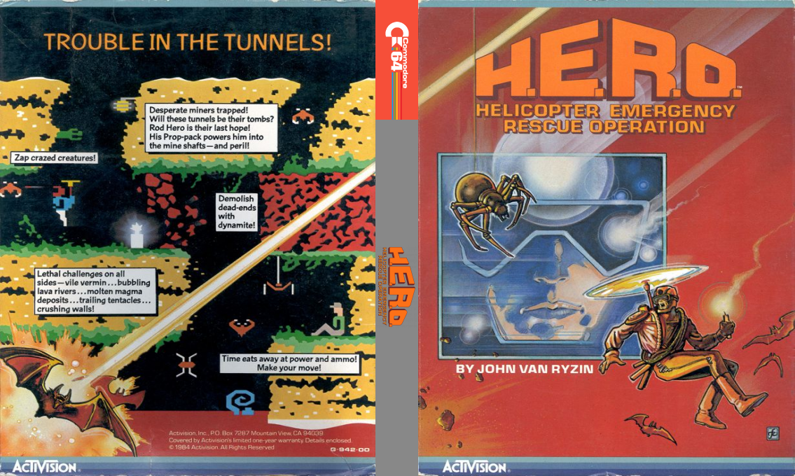 H.E.R.O.: Helicopter Emergency Rescue Operation — box-texture (US)
