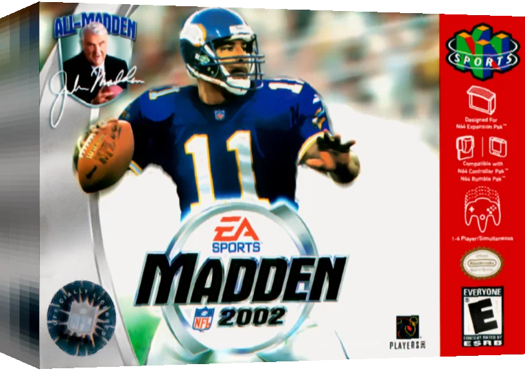 Madden NFL 2002 — box-3D (US)