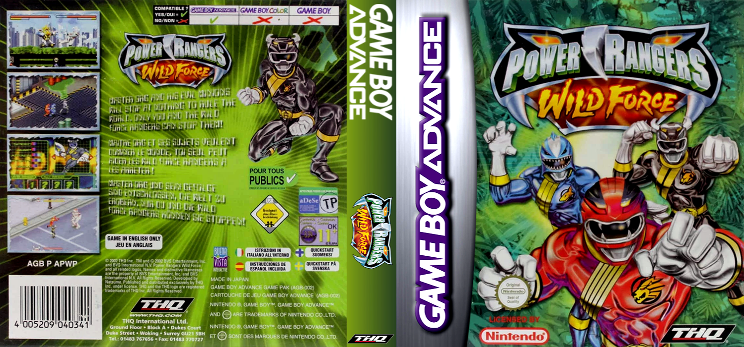 Power Rangers - Wild Force — box-texture (EU)