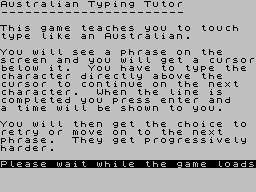 Australian Typing Tutor — sstitle (WOR)