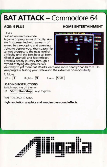 Bat Attack — box-2D-back (EU)